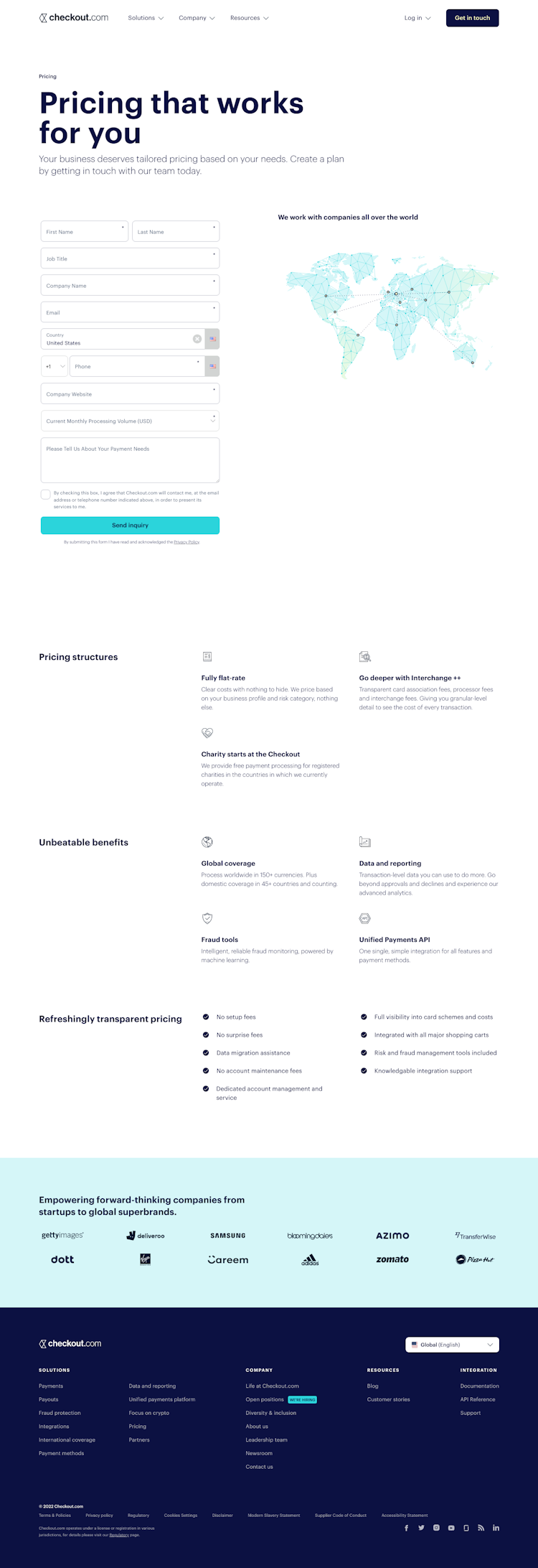 Checkout Pricing Page Design