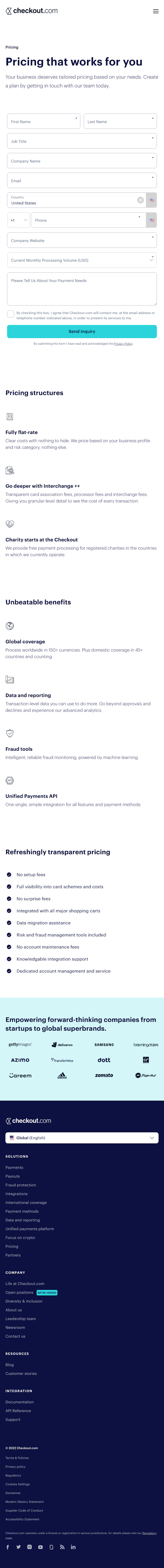 Checkout Pricing Page Design